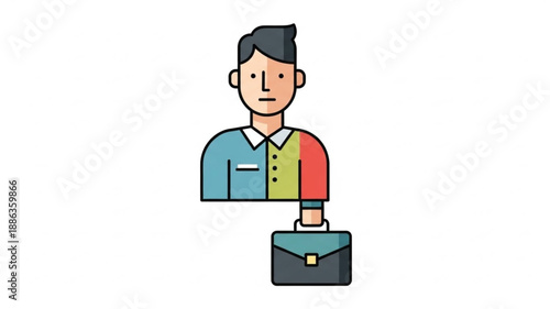 Man with briefcase representing diversity and inclusion in the workplace.