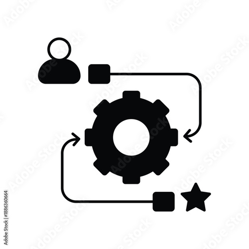 Metamorphosis  icon with white background vector stock illustration