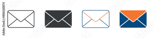 Envelope Icon Set Multiple Style Collection 