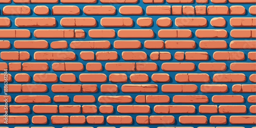Red brick wall background featuring old textured brickwork and a seamless brown stone surface for architectural building construction wallpaper
