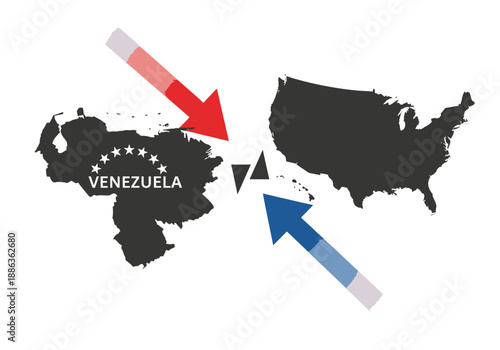 Depiction of Geopolitical Tensions Conceptualizing Conflict and Strategic Dynamics Between Nations