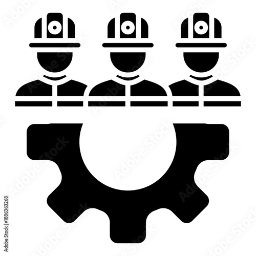 Emergency Team Glyph Icon