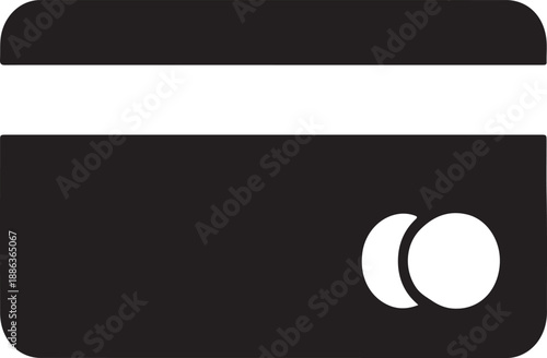 Black and white minimalist with two overlapping circles