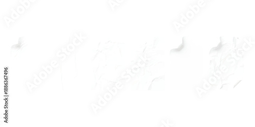 Set of four crumpled white paper textures with subtle shadows for graphic design backgrounds and creative projects