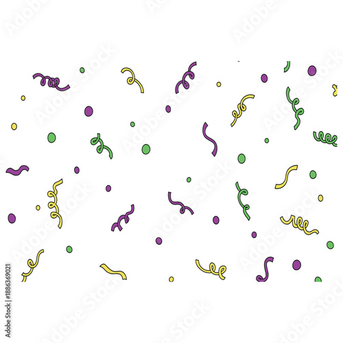 Mardi Gras Abstract Confetti, Mardi Gras Abstract Confetti Shapes Background