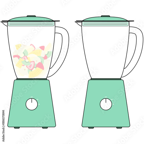 緑色のおしゃれなミキサー