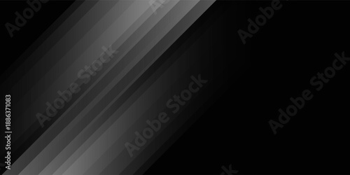 Abstract black background. Elegant dark diagonal shape elements. Modern luxury grey gradient graphic design. vector illustration eps10