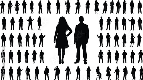 Large Collection of Domestic Pet and Wild Animal Silhouettes Including Cats Dogs Rabbits and Birds in Various Poses Isolated on White Background for Design