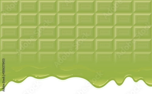 とろける抹茶板チョコレート_横