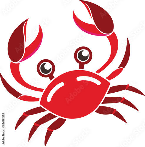 vector illustration of crab