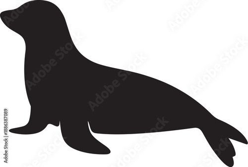 vector illustration of seal