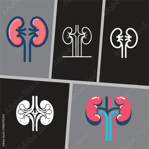 Spleen human organ logo template