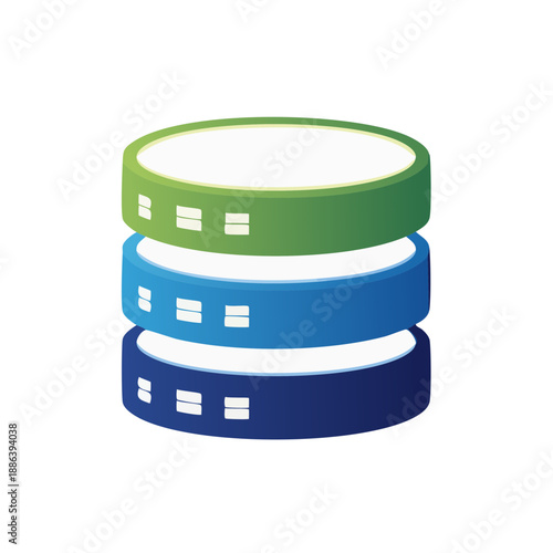 Stack of three colorful wristbands in green blue and navy blue on a white background perfect for events and promotions
