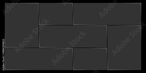 Futuristic transparent glass Bento Grid frames for website landing page. Digital banners UI templates design

