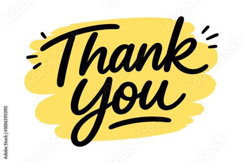 Hand drawn brush script illustration of a thank you message depicting gratitude for greetings and communication