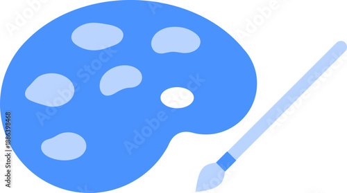 학교 교육 수업 파란색 아이콘 심볼