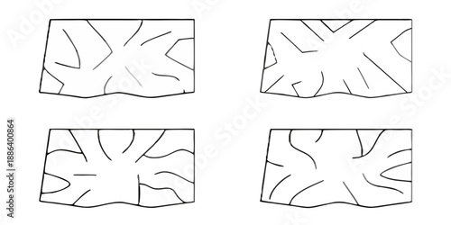 Abstract geometric shapes in grayscale a composition of fragmented forms