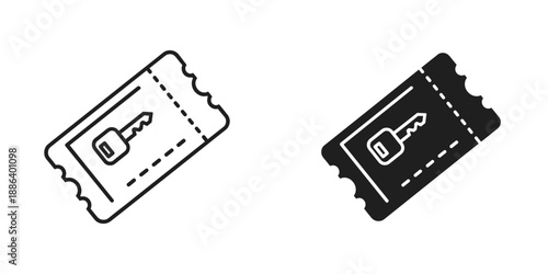 Guitar Ticket Icons for Event Promotion