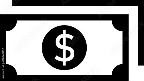 Stack of dollar bills icon