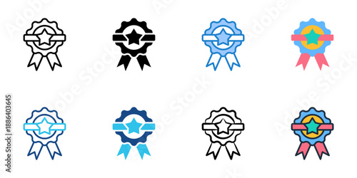 Trademark icons set multiple style collection. Editable stroke 
