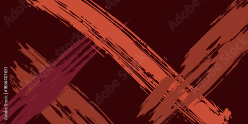 Abstract Grunge Background with Orange and Red Gradient Brushstrokes and modern style composition