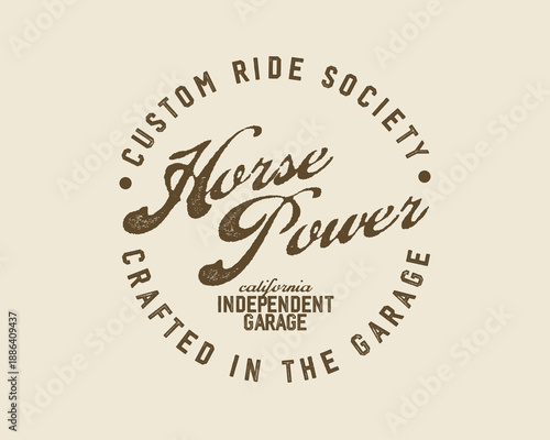 Motorcycle racing badges club emblems tshirt design Retro Racing Typography Graphics