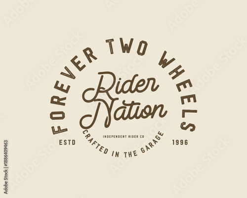 Motorcycle racing badges club emblems tshirt design Retro Racing Typography Graphics