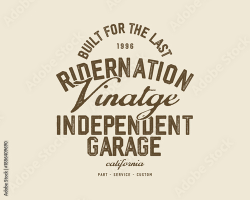 Motorcycle racing badges club emblems tshirt design Retro Racing Typography Graphics