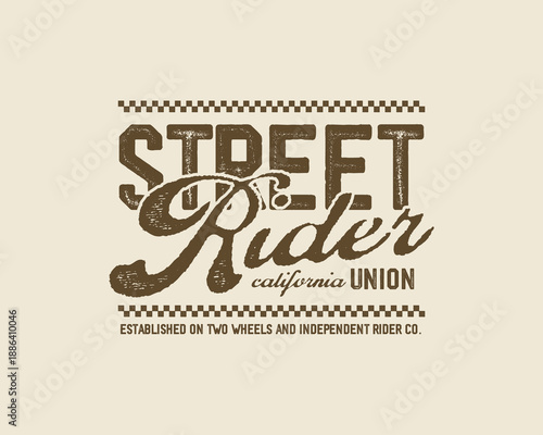 Motorcycle racing badges club emblems tshirt design Retro Racing Typography Graphics