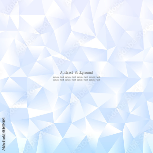 ポリゴンクリスタル風 抽象背景 青 正方形デザイン