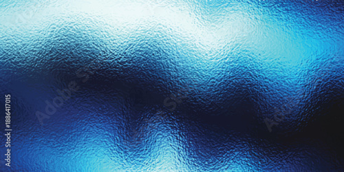 An ethereal abstract background with a frosted glass texture displaying a luminous swirl of bright white deep blue and soft purple