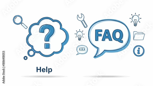 Frequently Asked Questions and Help Icons.