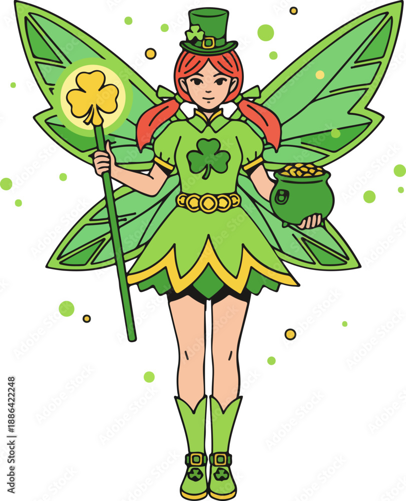 Fototapeta premium St. Patrick's Day Fairy