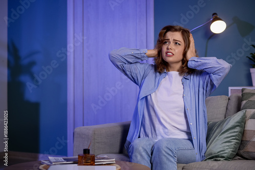 Young woman suffering from ...