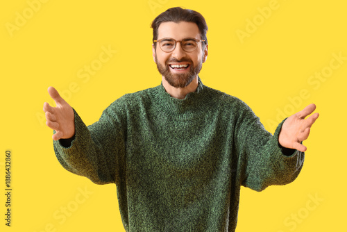 Portrait of happy young man...
