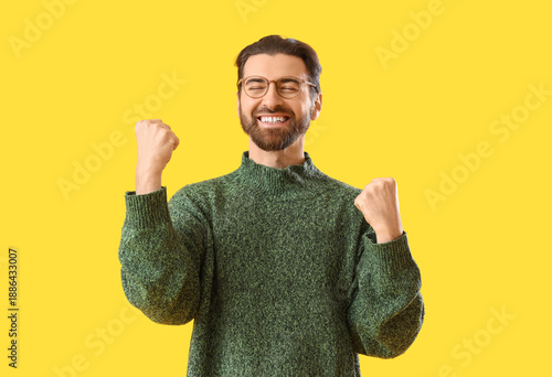 Portrait of happy young man...