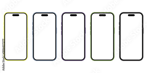 スマートフォンフレーム_シリコーンカバー2026最新カラー5色付き