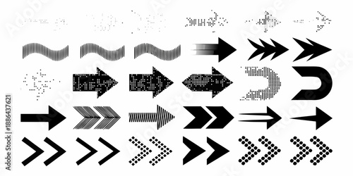Collection of diverse arrows and directional indicators in varying styles