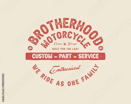 Motorcycle racing badges club emblems tshirt design Retro Racing Typography Graphics