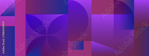 Sophisticated purple and violet geometric shapes in a mosaic tile arrangement with gradients