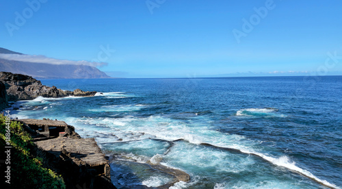Quadro em tela Natural pools Piscina Natural La Maceta and Atlantic Ocean, Island El Hierro, Canary Islands, Spain, Europe