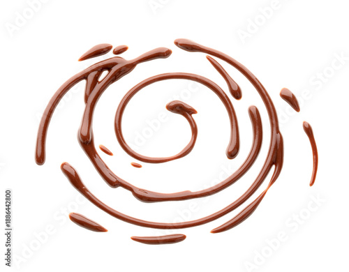 Swirl of tasty melted choco...