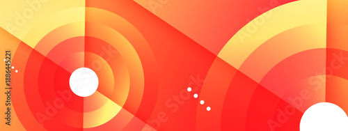 Intense red and orange radial shapes suggesting solar energy or heat