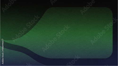 Abstract green gradient shape flowing smoothly from dark to light in a modern design element