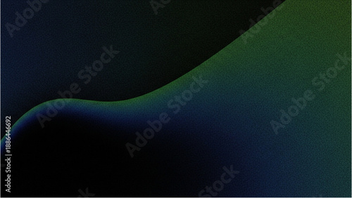 Aerial view of a dark blue and green abstract wave landscape illustration