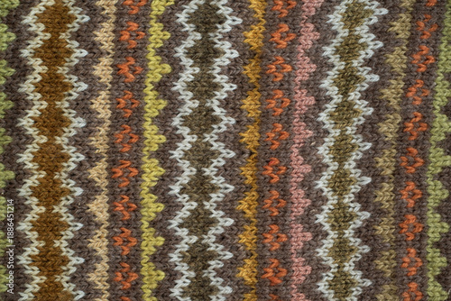 Canvas-taulu colorful knit fair isle texture