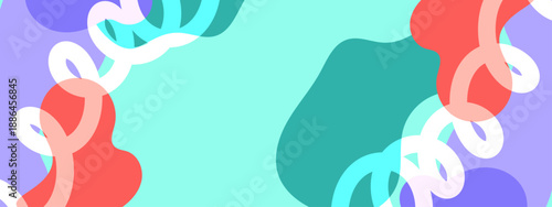 Gentle abstract background featuring soft teal tones and pastel fluid curves with white spiral accents