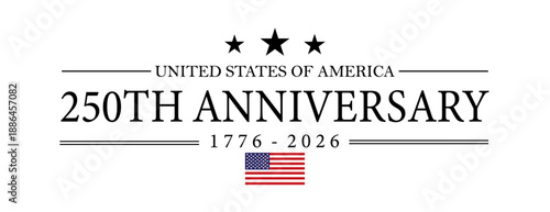 250th anniversary America USA Background Logo