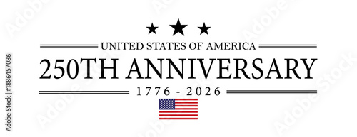 250th anniversary America USA Background Logo