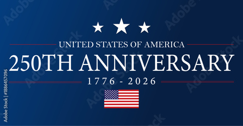 250th anniversary America USA Background Logo